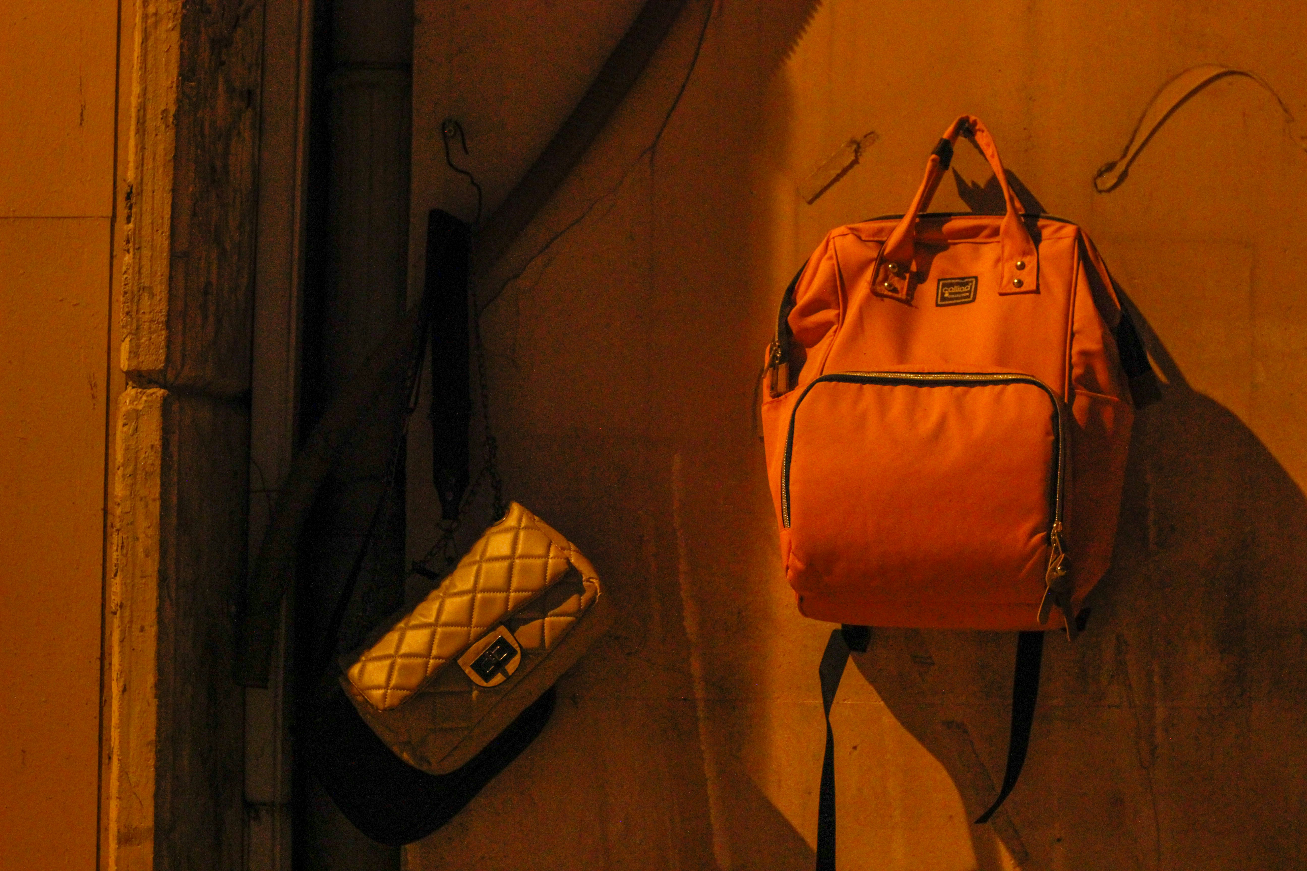 避難経路を確認している家族の写真